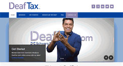 Desktop Screenshot of deaftax.com