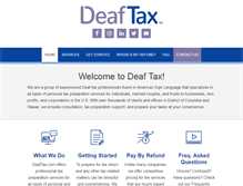 Tablet Screenshot of deaftax.com